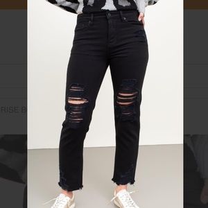 Hidden Bailey Hi Rise Ripped Black Jeans
